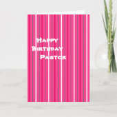 Happy Birthday-pastor Kaart (Voorkant)