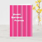 Happy Birthday-pastor Kaart (Gele Bloem)