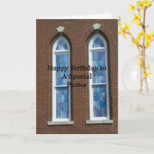 Happy Birthday PASTOR - SG Card Kaart (Gele Bloem)