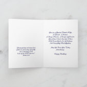 Happy Birthday Pastor's vrouw - Daisy Kaart (Binnen)