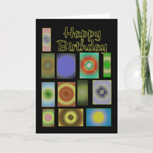 Happy Birthday Patchwork Circles Kaart