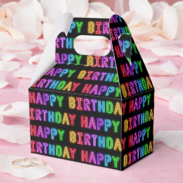 Happy Birthday Pattern Bedankdoosjes