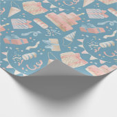 Happy Birthday Pattern Cadeaupapier (Hoek)
