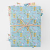 Happy Birthday Pattern-ontwerp Waterverf Inpakpapier Vel (In situ)