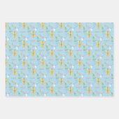 Happy Birthday Pattern-ontwerp Waterverf Inpakpapier Vel (Voorkant)