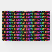 Happy Birthday Pattern Spandoek (Horizontaal)