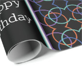 Happy Birthday Patterned Cadeaupapier (Rol Hoek)