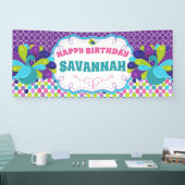 Happy Birthday Peacock Party Spandoek (Beurs)