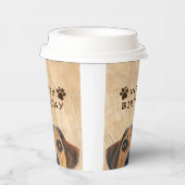 Happy Birthday Peking Dog Papieren Bekers (Rechts)