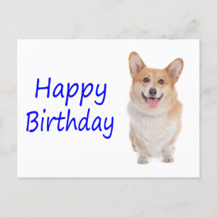 Happy Birthday Pembroke Corgi Puppy Dog Briefkaart