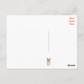 Happy Birthday Pembroke Corgi Puppy Dog Postcard Briefkaart (Achterkant)