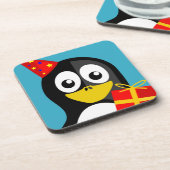 "HAPPY BIRTHDAY"-PENGUIN BIER ONDERZETTER (Linkerzijde)
