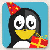 "HAPPY BIRTHDAY"-PENGUIN BIER ONDERZETTER (Voorkant)