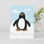 Happy Birthday Penguin Kaart (Staand voorkant)