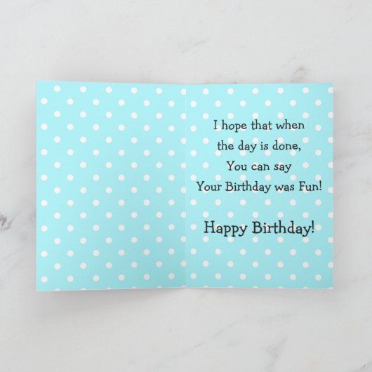 Happy Birthday Penguin Kinder Kaart (Binnen)