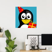 "HAPPY BIRTHDAY"-PENGUIN POSTER (Thuiskantoor)