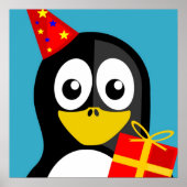 "HAPPY BIRTHDAY"-PENGUIN POSTER (Voorkant)