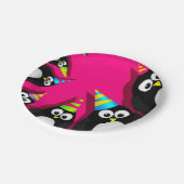 Happy Birthday Penguins Paper-Borden Papieren Bordje (Gekanteld)