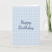 Happy Birthday Personalizable | Modern Minimalist  Kaart (Voorkant)