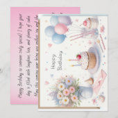 Happy Birthday Personalize Custom card Kaart (Voorkant / Achterkant)