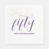Happy Birthday Persoonlijk Servet (Voorkant)