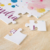 Happy Birthday - persoonlijk whimsical Legpuzzel (Zijkant)