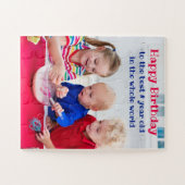 Happy Birthday - persoonlijke Kinder foto Legpuzzel (Horizontaal)