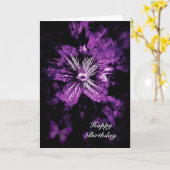 Happy Birthday Petals Kaart (Gele Bloem)