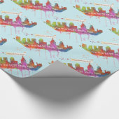 HAPPY BIRTHDAY PHILADELPHIA PENNSYLVANNIA SKYLINE CADEAUPAPIER (Hoek)