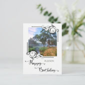 Happy Birthday Photo Briefkaart (Staand voorkant)