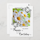 Happy Birthday Photo Briefkaart (Voorkant / Achterkant)