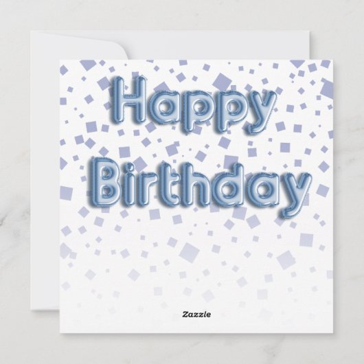 Happy Birthday Photo Collage & Balloon Text Feestdagenkaart (Achterkant)