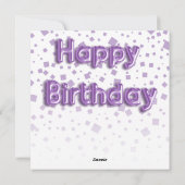 Happy Birthday Photo Collage & Balloon Text Holida Feestdagenkaart (Achterkant)