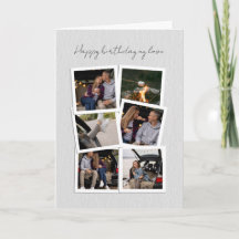 Happy Birthday Photo Collage Kaart – Handgeschreve