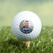 Happy Birthday Photo Golfer personalize Golfballen (Insitu Shirt)