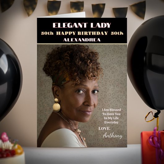 Happy Birthday Photo Magazine Hoesje Custom Kaart