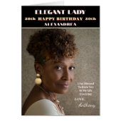 Happy Birthday Photo Magazine Hoesje Custom Kaart (Voorkant)