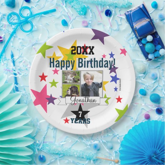 Happy Birthday Photo Paper Bord HAMbyWG (Feest)