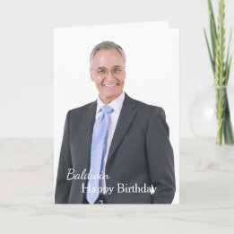 Happy Birthday Photo Personaliseert Kaart