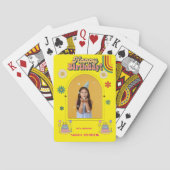 Happy Birthday Photo Pillow | Personalized Gift  Pokerkaarten (Achterkant)