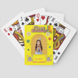 Happy Birthday Photo Pillow | Personalized Gift  Pokerkaarten