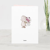 Happy Birthday Piano Man zingt naar zijn vrouw Kaart (Achterkant)