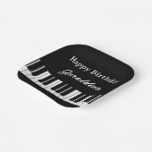 Happy Birthday Piano Player Personalised Papieren Bordje (Gebogen)