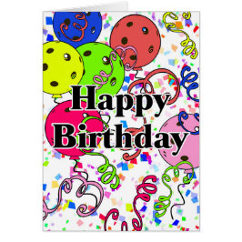 Happy Birthday Pickleball Balloons 3rd Shot Druppe