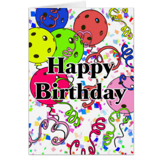 Happy Birthday Pickleball Balloons 3rd Shot Druppe