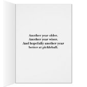 Happy Birthday Pickleball Balloons Confetti Black (Binnen (Rechts))