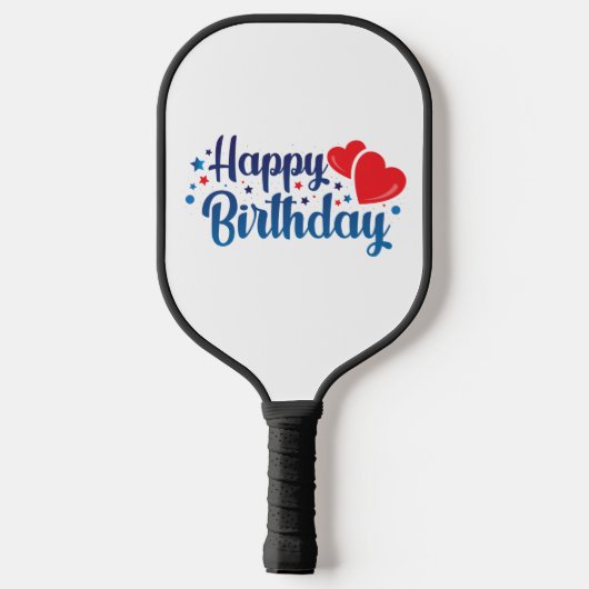 happy birthday pickleball paddle (Achterkant)