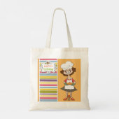 Happy Birthday Pie Canvas tas (Achterkant)