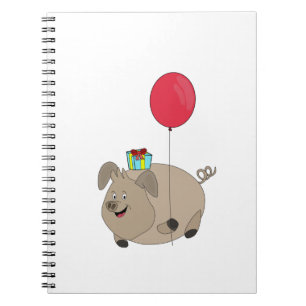 Happy Birthday Pig Notitieboek