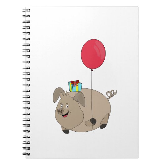 Happy Birthday Pig Notitieboek (Voorkant)